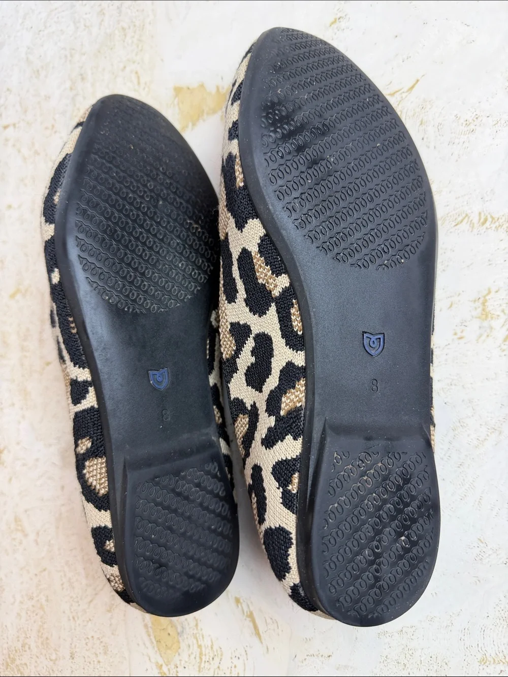 Rothy’s The Almond Loafer Size 8 Desert Cat Leopard Print